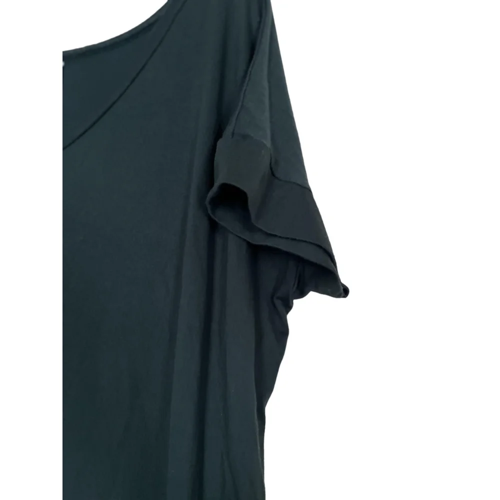 EUC Women's Zenana Outfitters Maxi Dress XL Green V-Neck Short Sleeve w/pockets - Picture 3 of 7